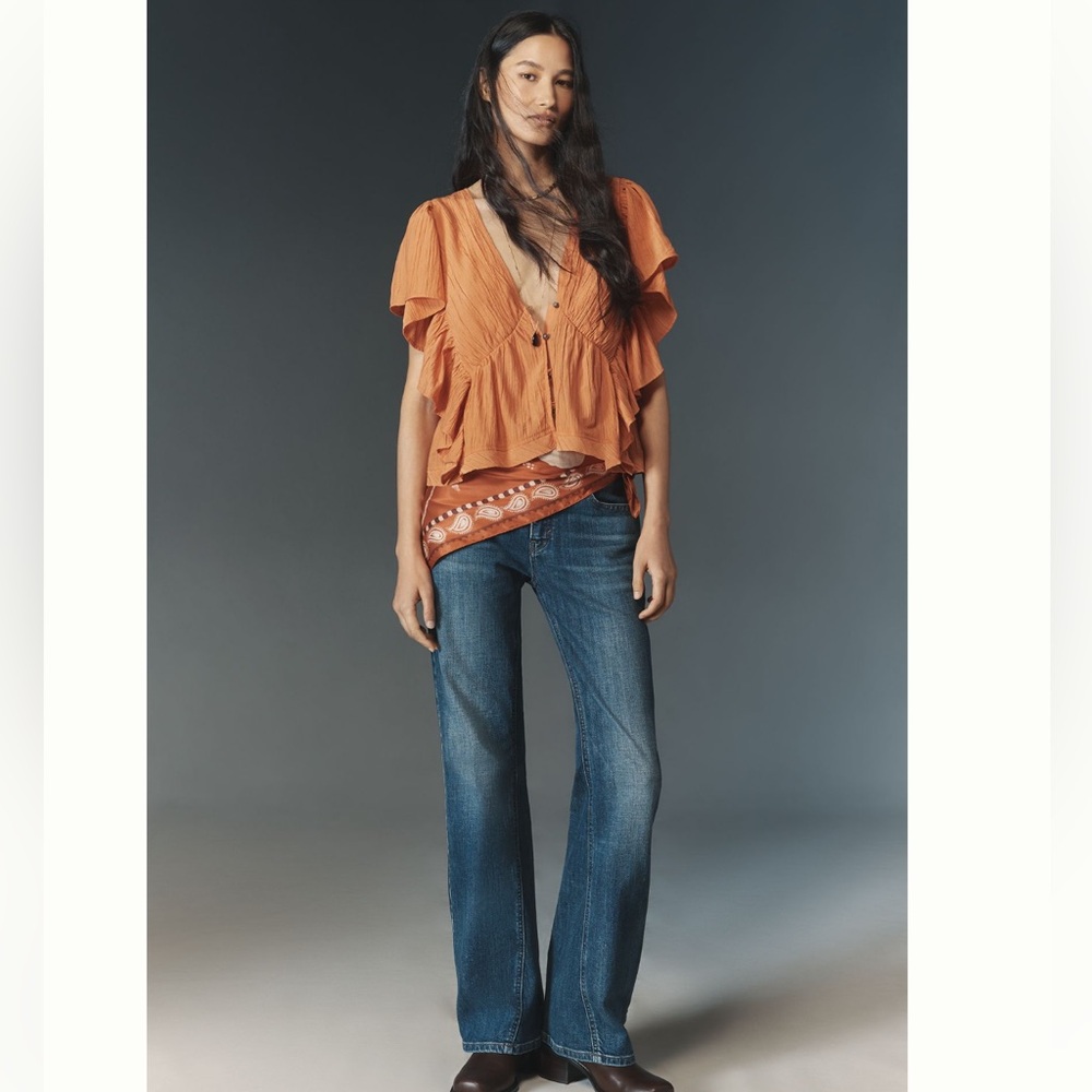 Nwt pilcro low rise flare jeans